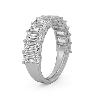 4.00ct Ladies Emerald Cut Diamond Wedding Ring