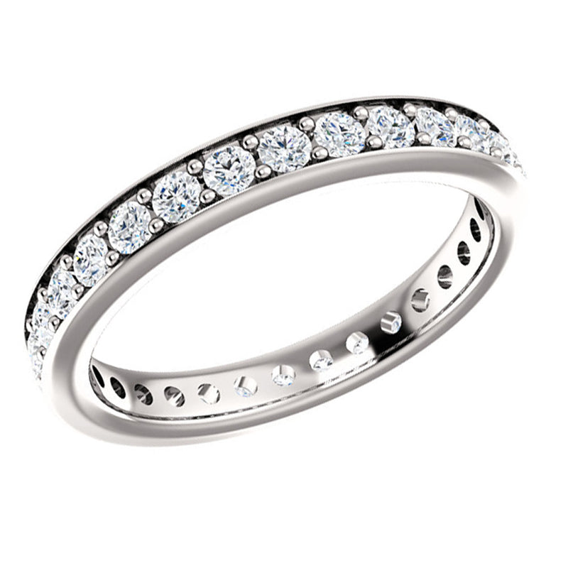 1.00 ct Ladies Round Cut Diamond Eternity Band