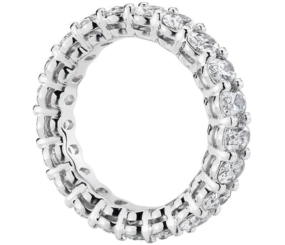 3.00CT OVAL CUT DIAMOND ETERNITY RING IN 14K WHITE GOLD