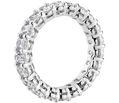 3.00CT OVAL CUT DIAMOND ETERNITY RING IN 14K WHITE GOLD