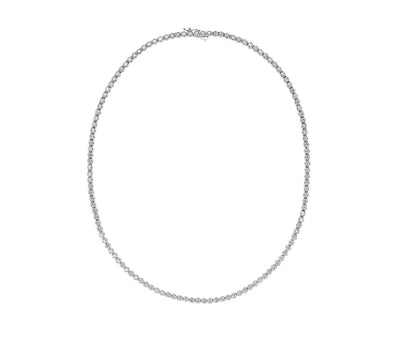 5.00 Straight Eternity Necklace in 14k White Gold