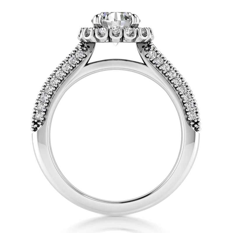 1.40ct Ladies Round Cut Diamond Engagement Ring