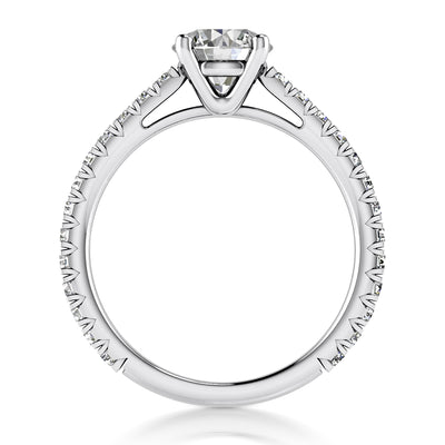 1.15ct Ladies Round Cut Diamond Engagement Ring