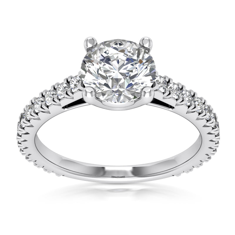 1.15ct Ladies Round Cut Diamond Engagement Ring