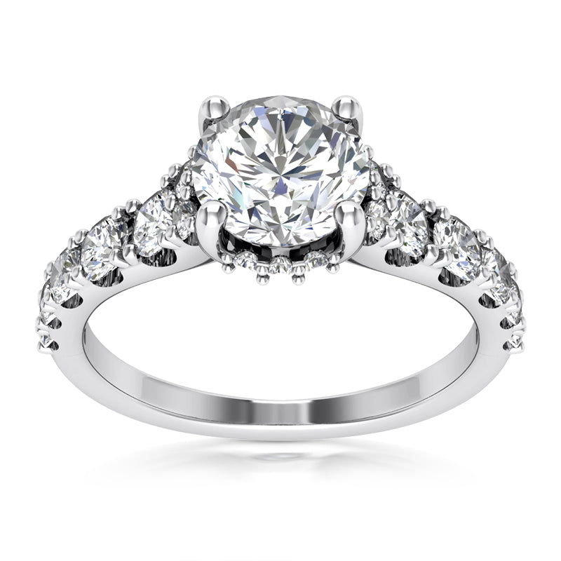 1.40ct Ladies Round Cut Diamond Engagement Ring