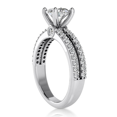 1.25ct Ladies Round Cut Diamond Engagement Ring