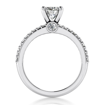 1.25ct Ladies Round Cut Diamond Engagement Ring