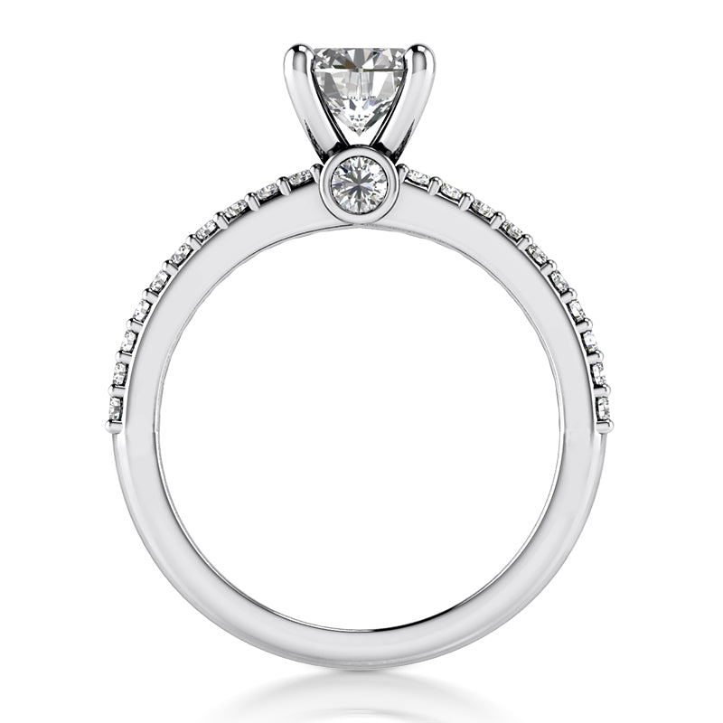 1.25ct Ladies Round Cut Diamond Engagement Ring