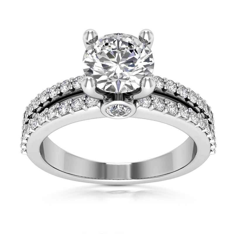 1.25ct Ladies Round Cut Diamond Engagement Ring