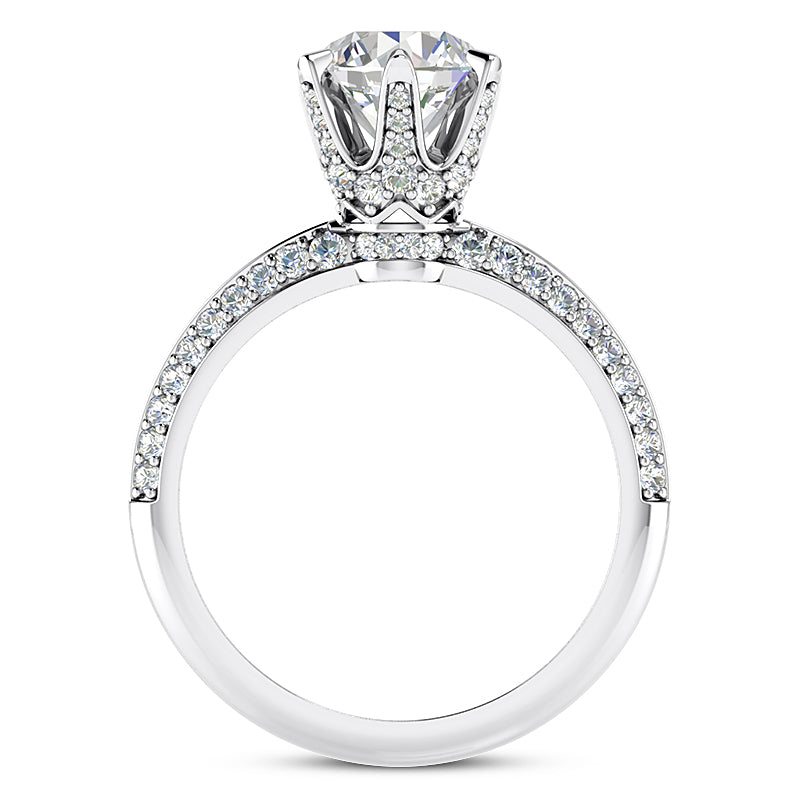 1.25ct Ladies Round Cut Diamond Engagement Ring