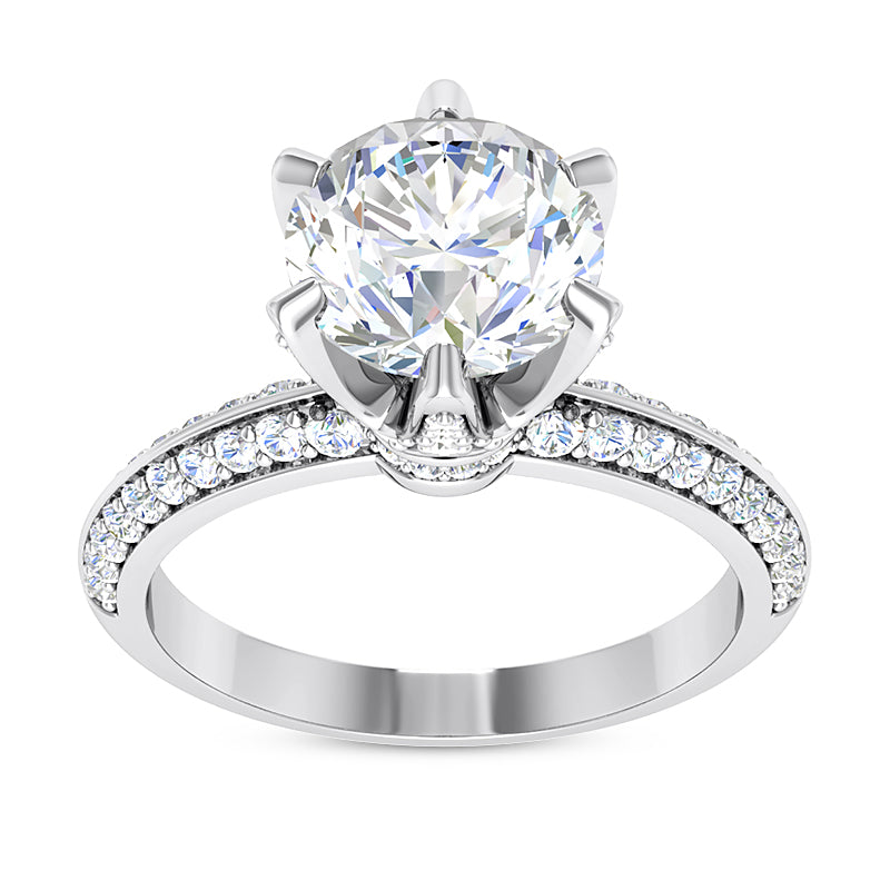 1.25ct Ladies Round Cut Diamond Engagement Ring