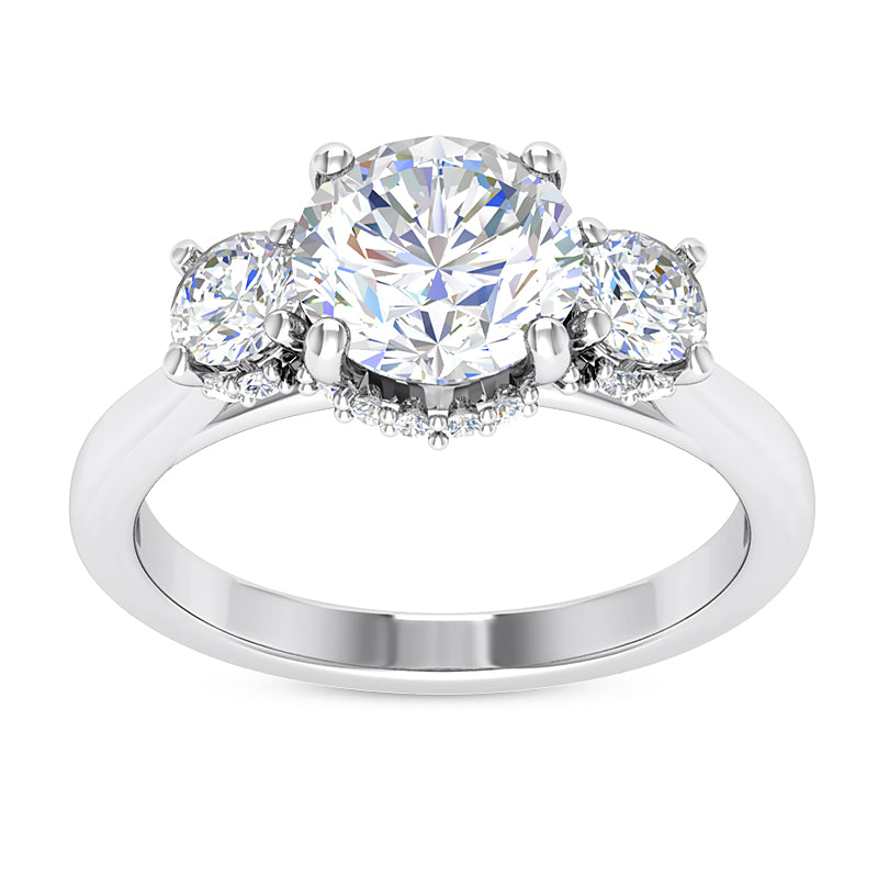 1.20ct Ladies Round Cut Diamond Engagement Ring