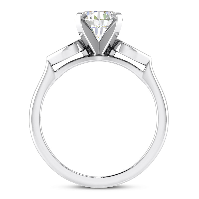 0.85ct Ladies Round Cut Diamond Engagement Ring