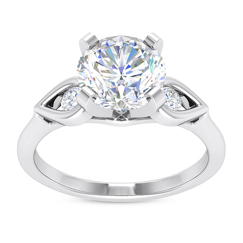 0.85ct Ladies Round Cut Diamond Engagement Ring