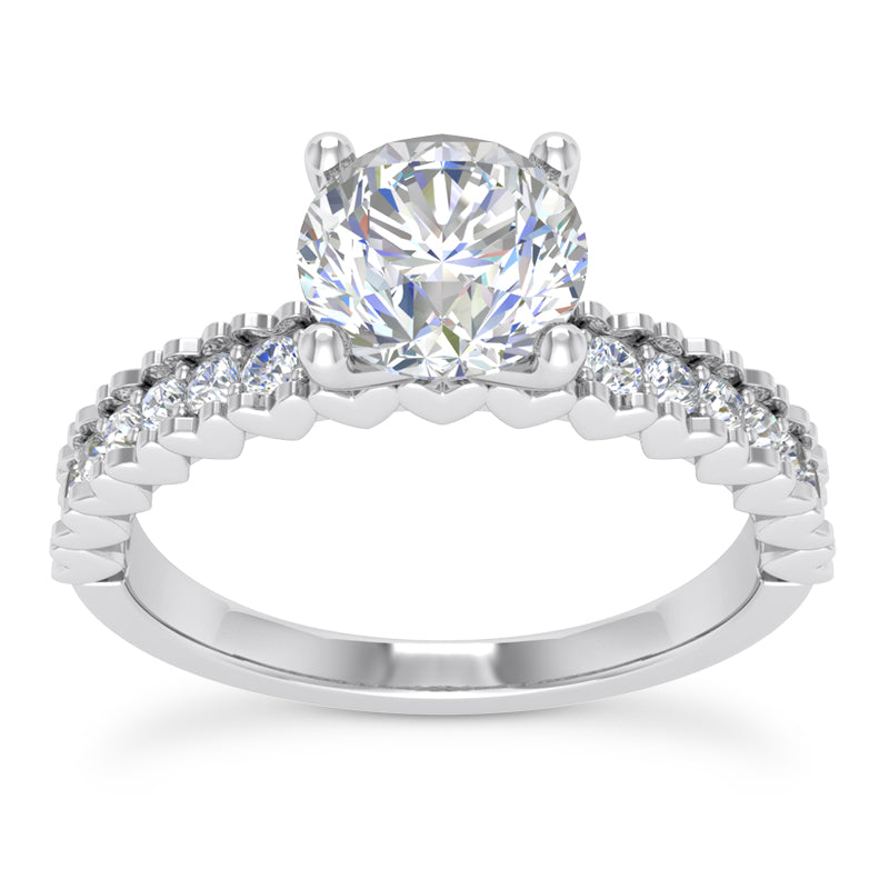 1.00ct Ladies Round Cut Diamond Engagement Ring