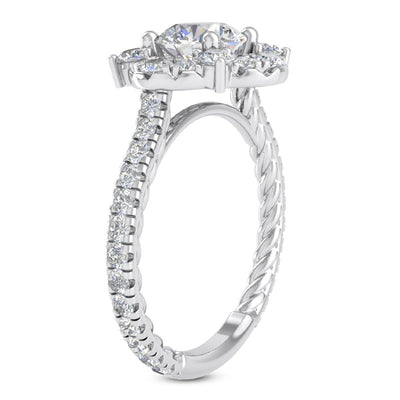 1.50ct Ladies Round Cut Diamond Engagement Ring