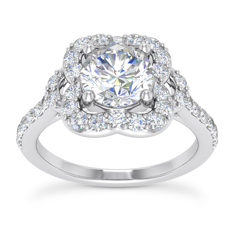 1.27ct Ladies Round Cut Diamond Engagement Ring