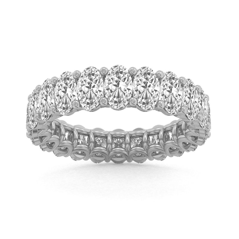 5.00ct Ladies Oval Cut Diamond Eternity Band