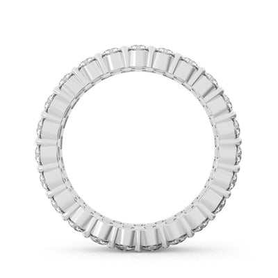 2.70ct Double Row Round Cut Diamond Eternity Band