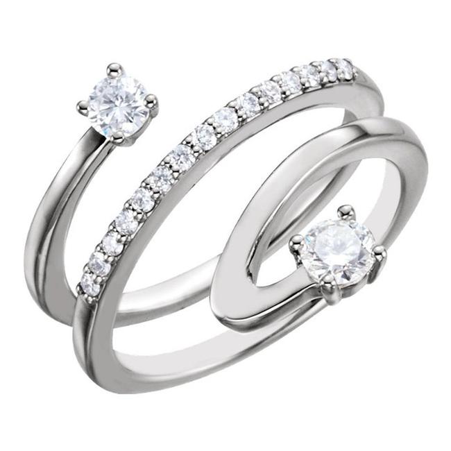 0.96 Ladies Round Spiral Anniversary Ring